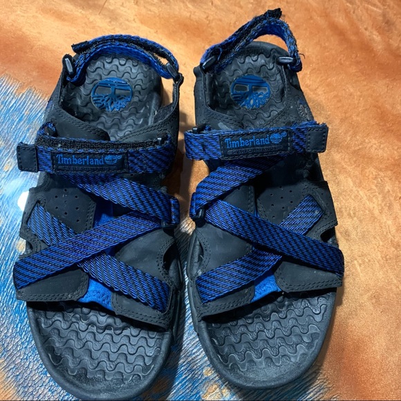 Timberland River Water sandals Blue black adjustable straps size 8 - Picture 2 of 8